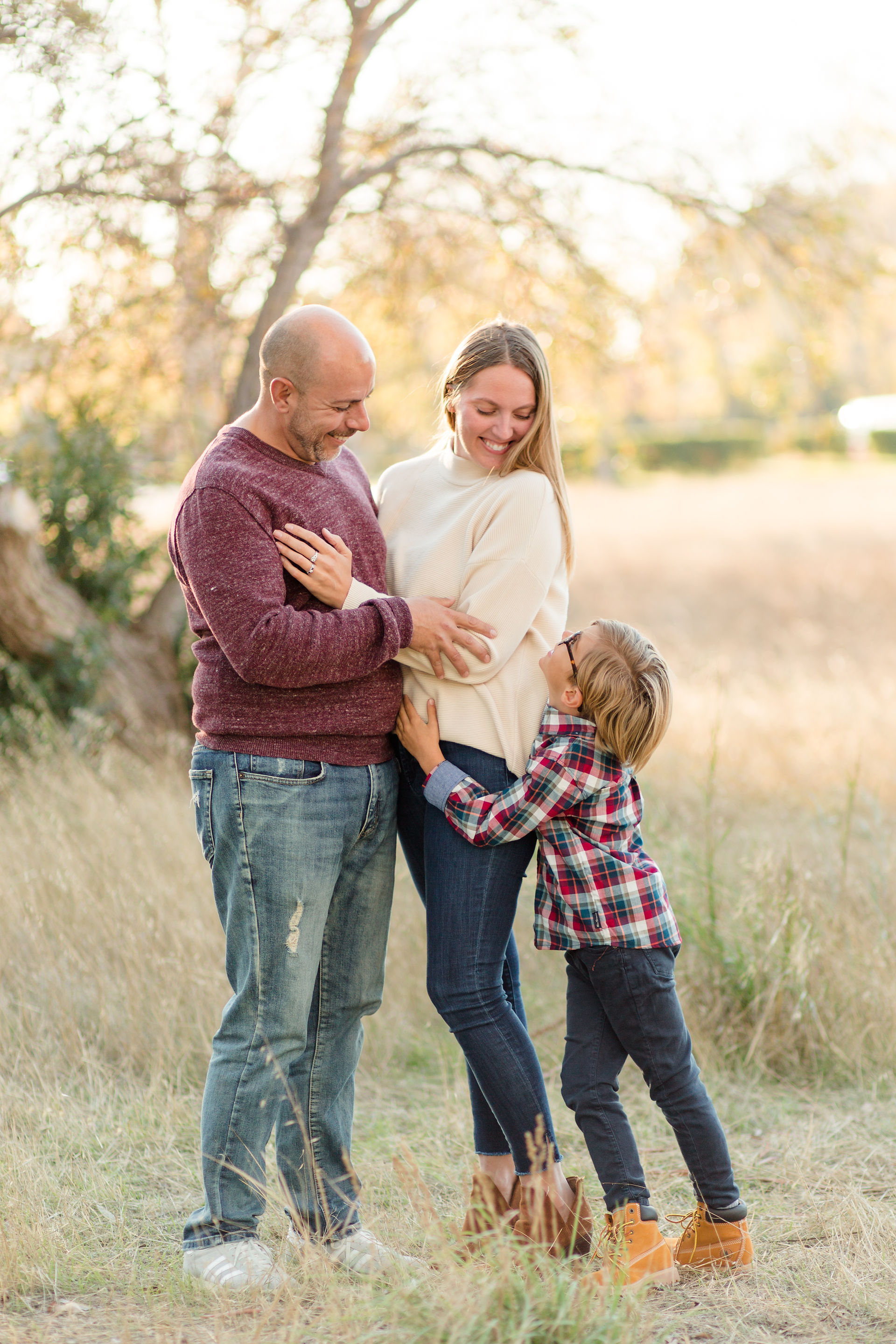 hkcreate hk create photography bay area san jose photographers family fall session photoshoot family of three little boy baylands park sunnyvale joyful fun light and airy