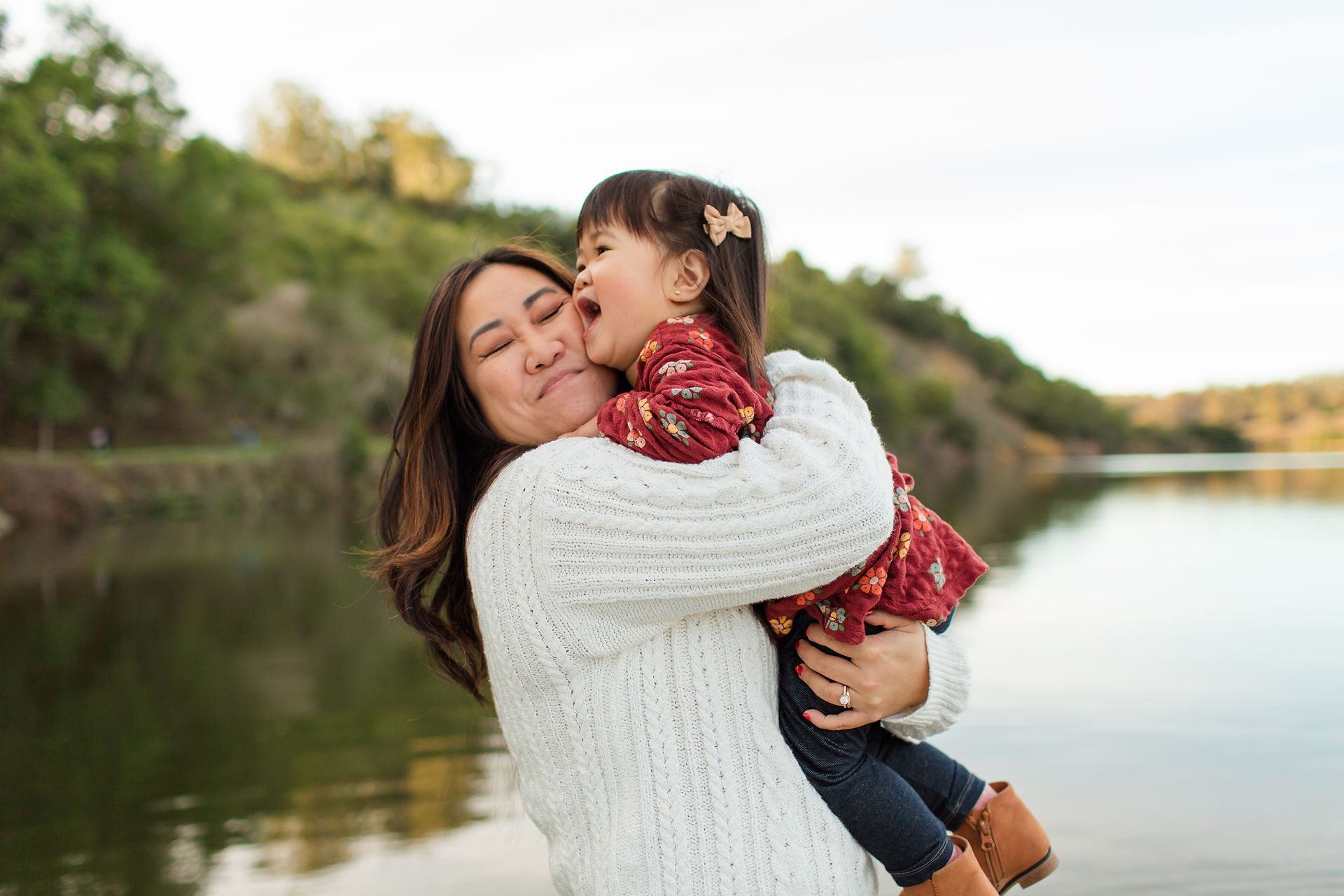 hkcreate bay area photography san jose photographers fall family legacy photoshoot photo session burgundy navy blue coral outfits joyful playful cute fun light and airy photography laughter lake chabot castro valley northern california