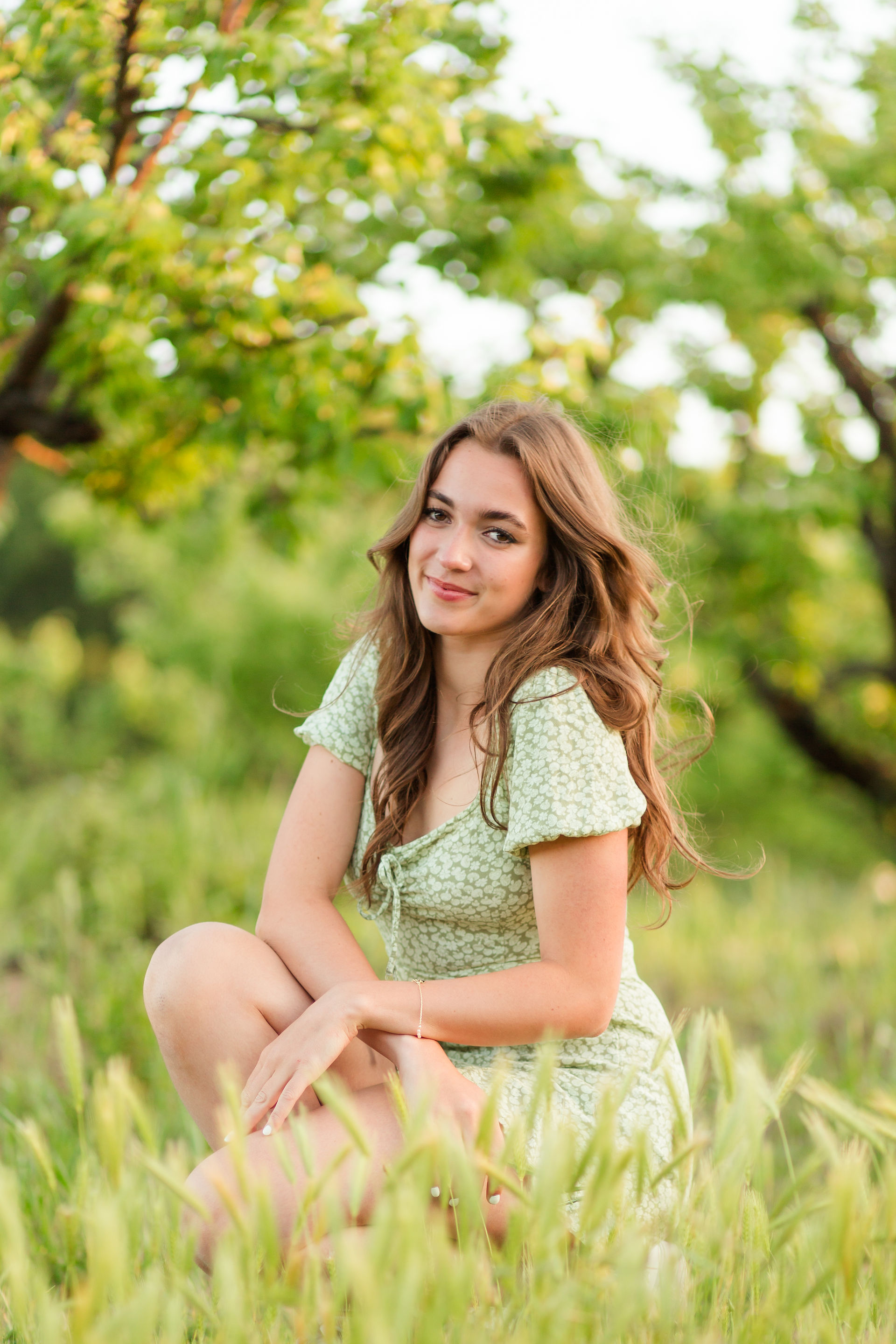 hkcreate bay area photography san jose photographers heritage orchard saratoga library saratoga northern california high school spring graduation session young girl portraits in an orchard and field with flowers beautiful and joyful light and airy