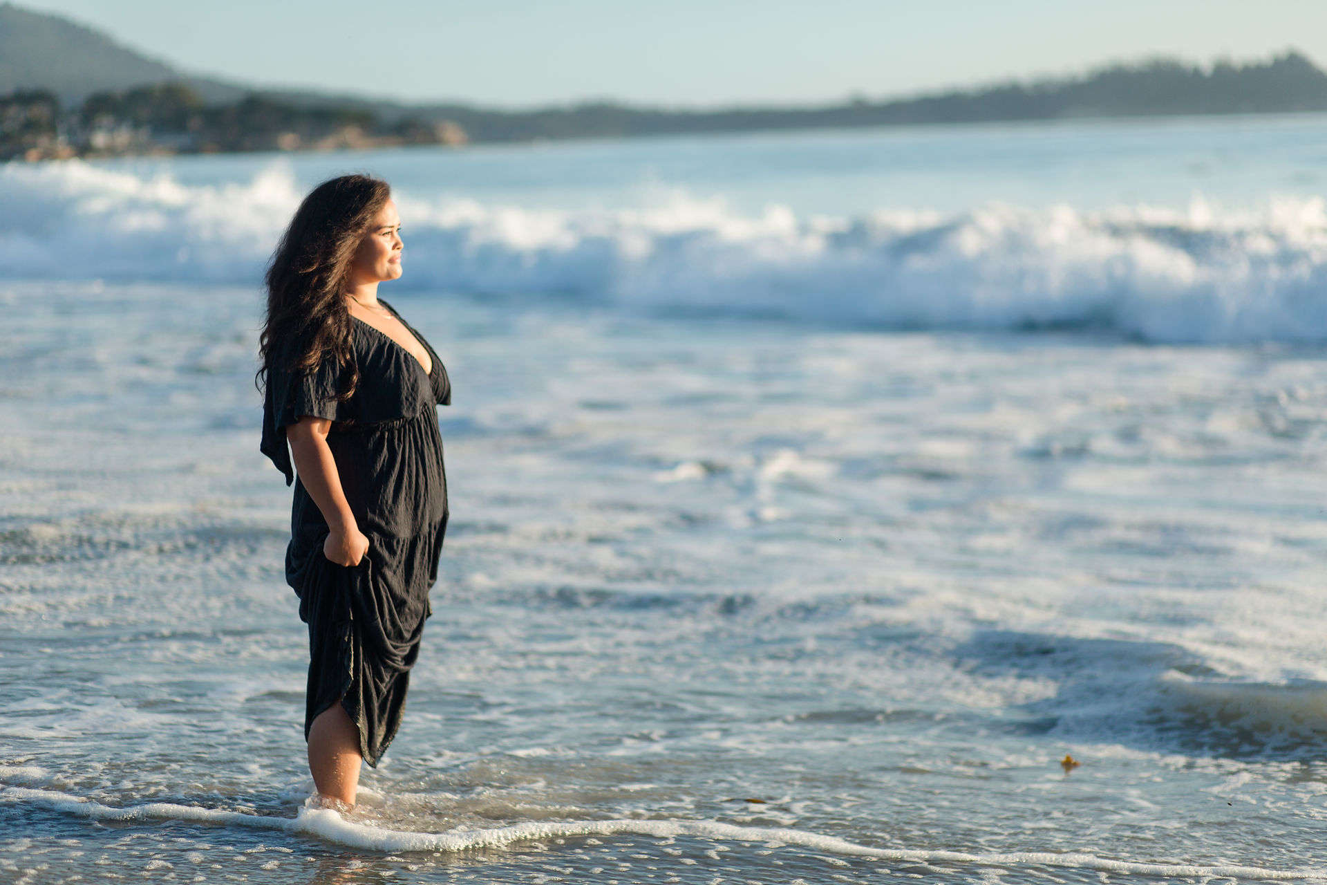 hkcreate hk create photography bay area photographers san jose photographer carmel beach by the sea engagement session couple joyful candid light and airy romantic beach