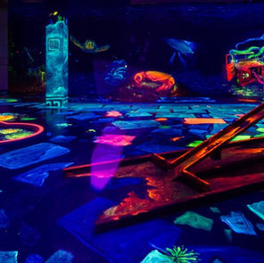 3D Schwarzlichtmalerei