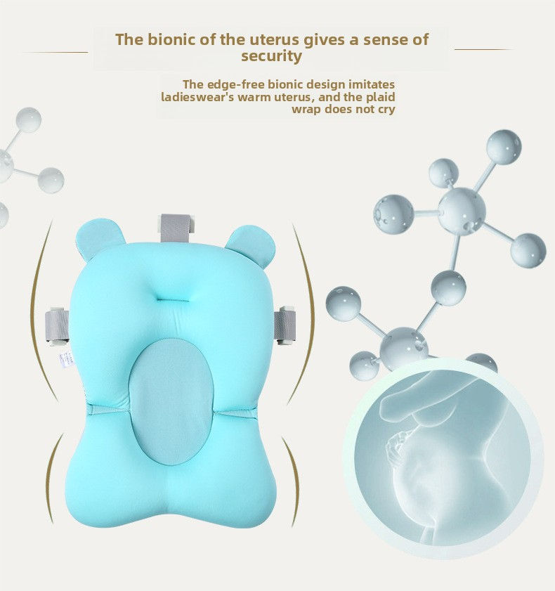Miniaturbild: Baby Shower Lying Down Stand Newborn Baby Bath Net Bathtub Sponge Suspended Bath