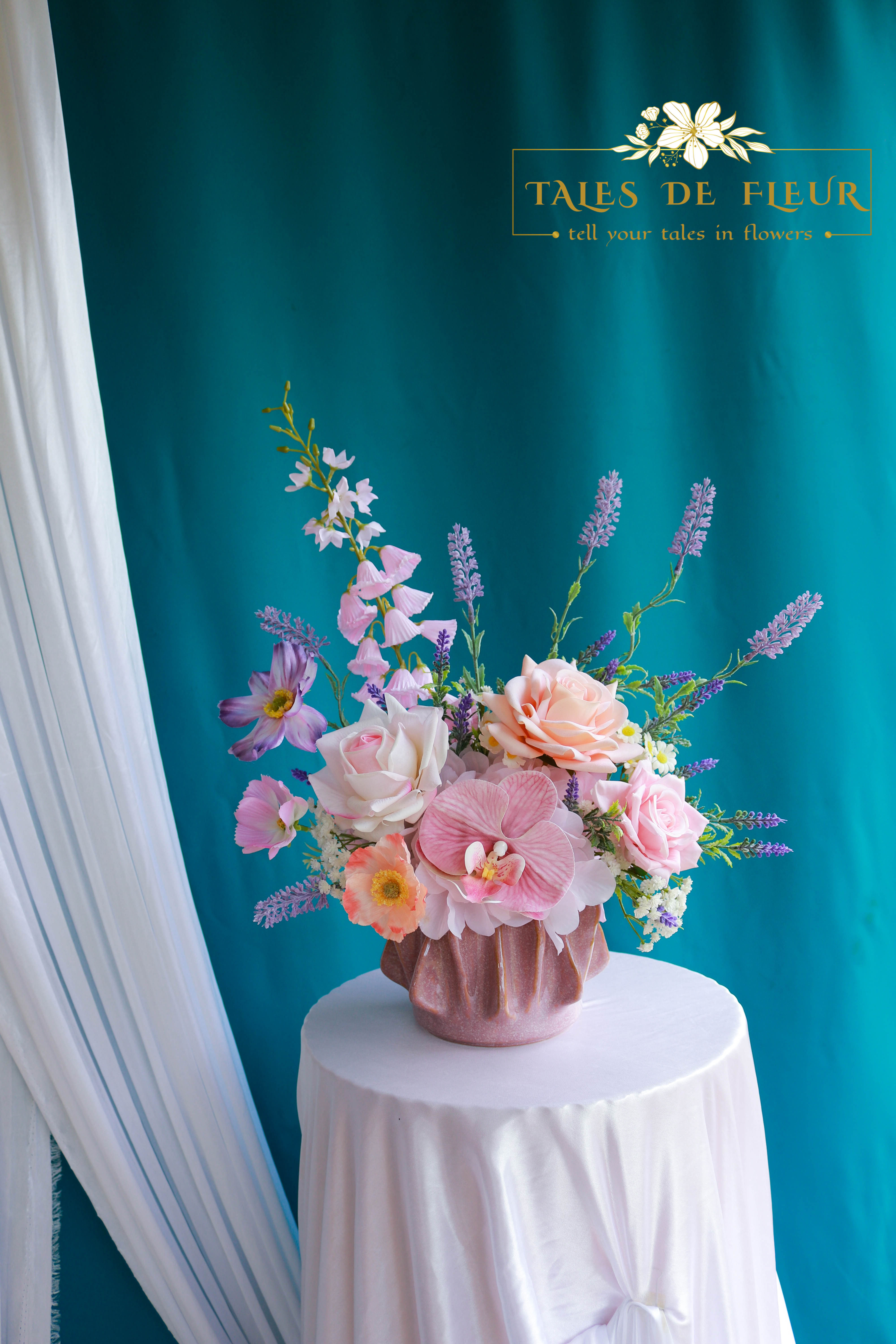 "Lavendar Touch" _ Faux Flowers