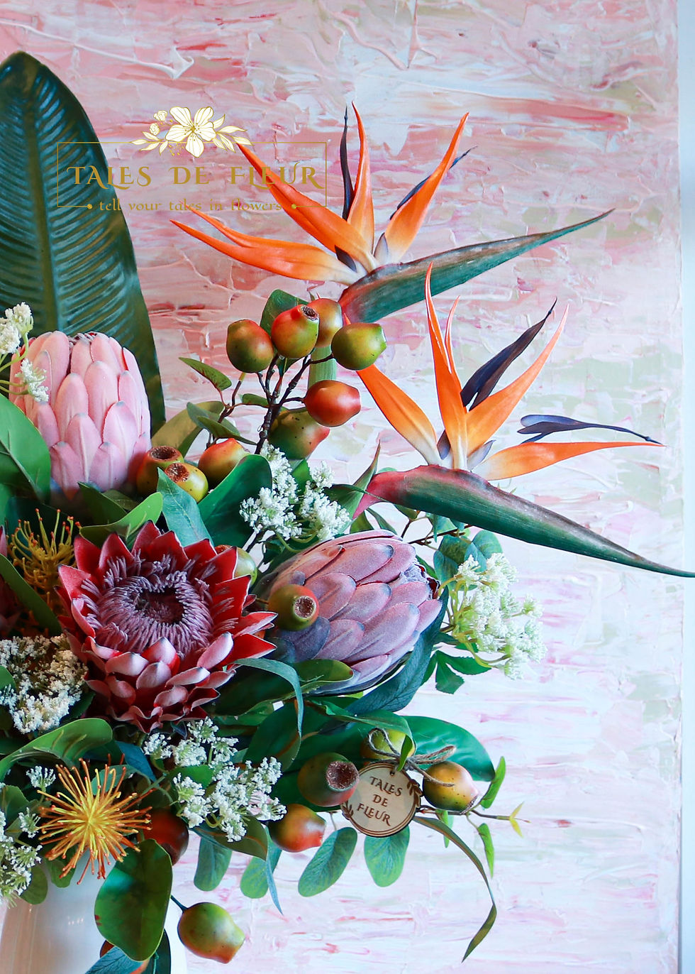 fake bird of paradise, real-touch flower arrangement for office , clinic, hotel , artificail flower for restaurant