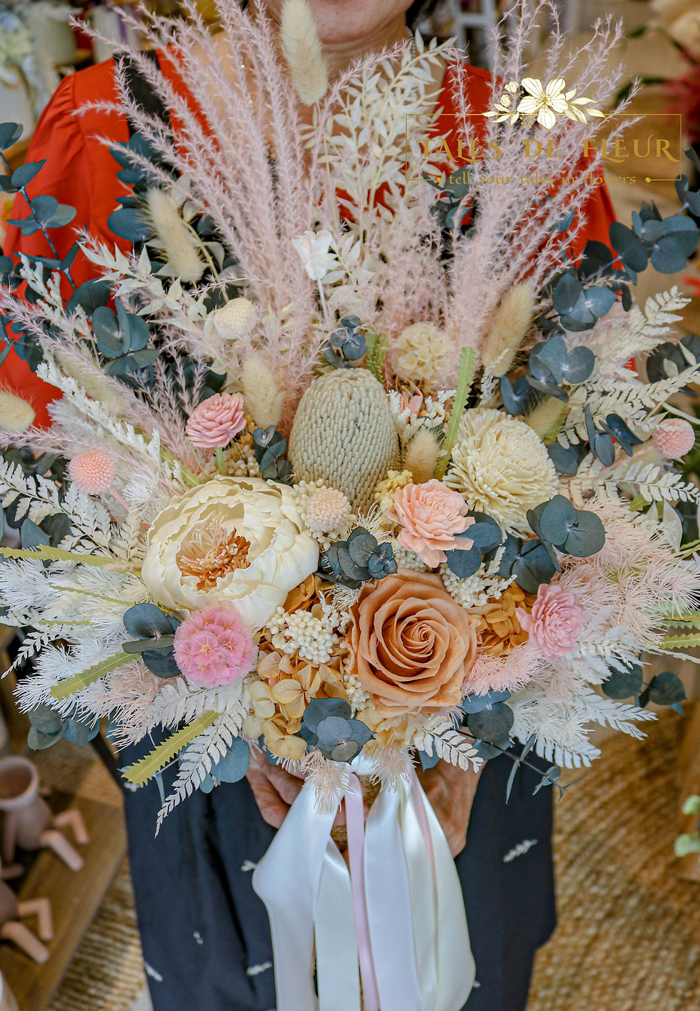 Thumbnail: Bridal Bouquet for Shannon 🧡- Premium Preserved/ Dried Flowers