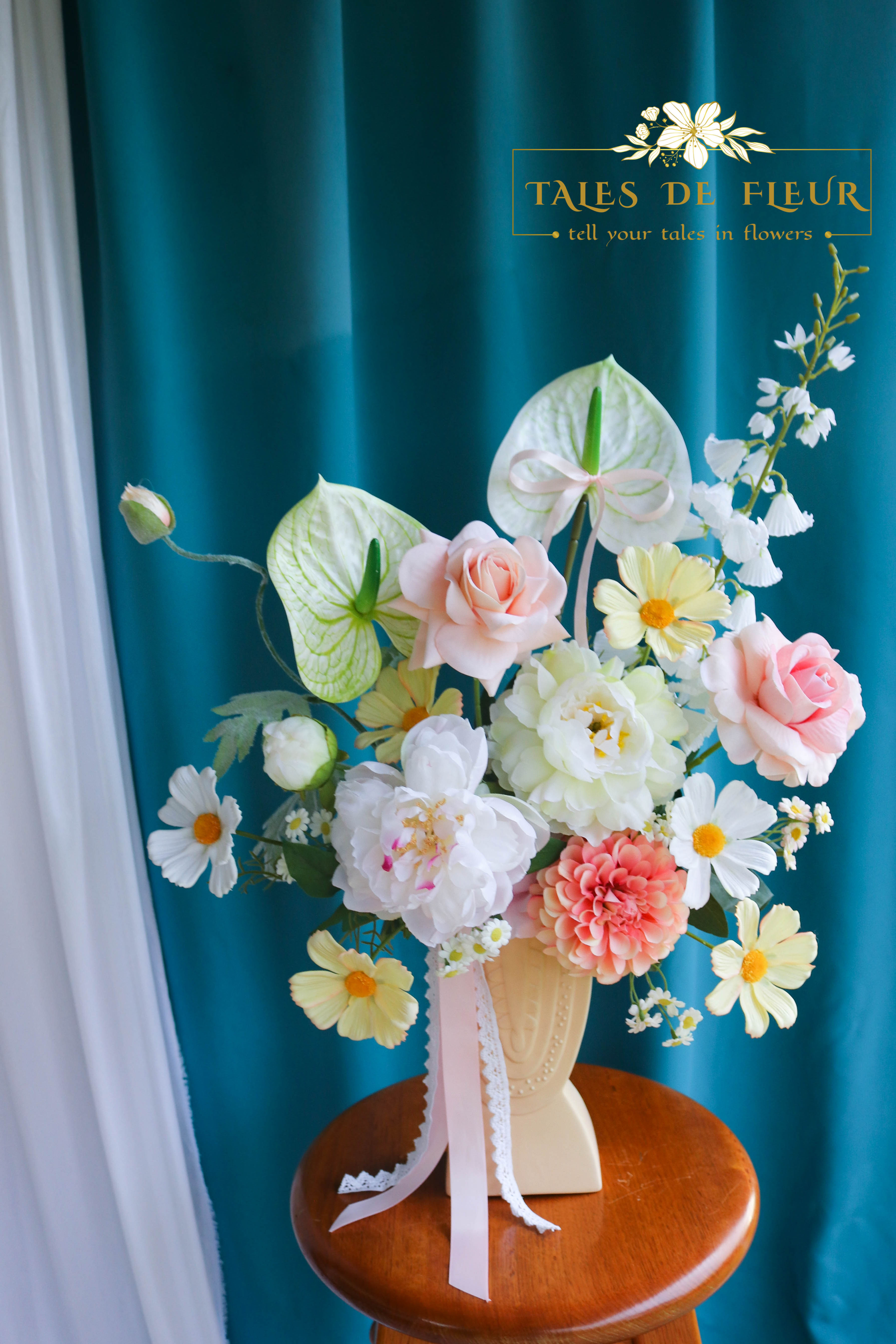 "Sweet Evelyn" _ Faux Flowers