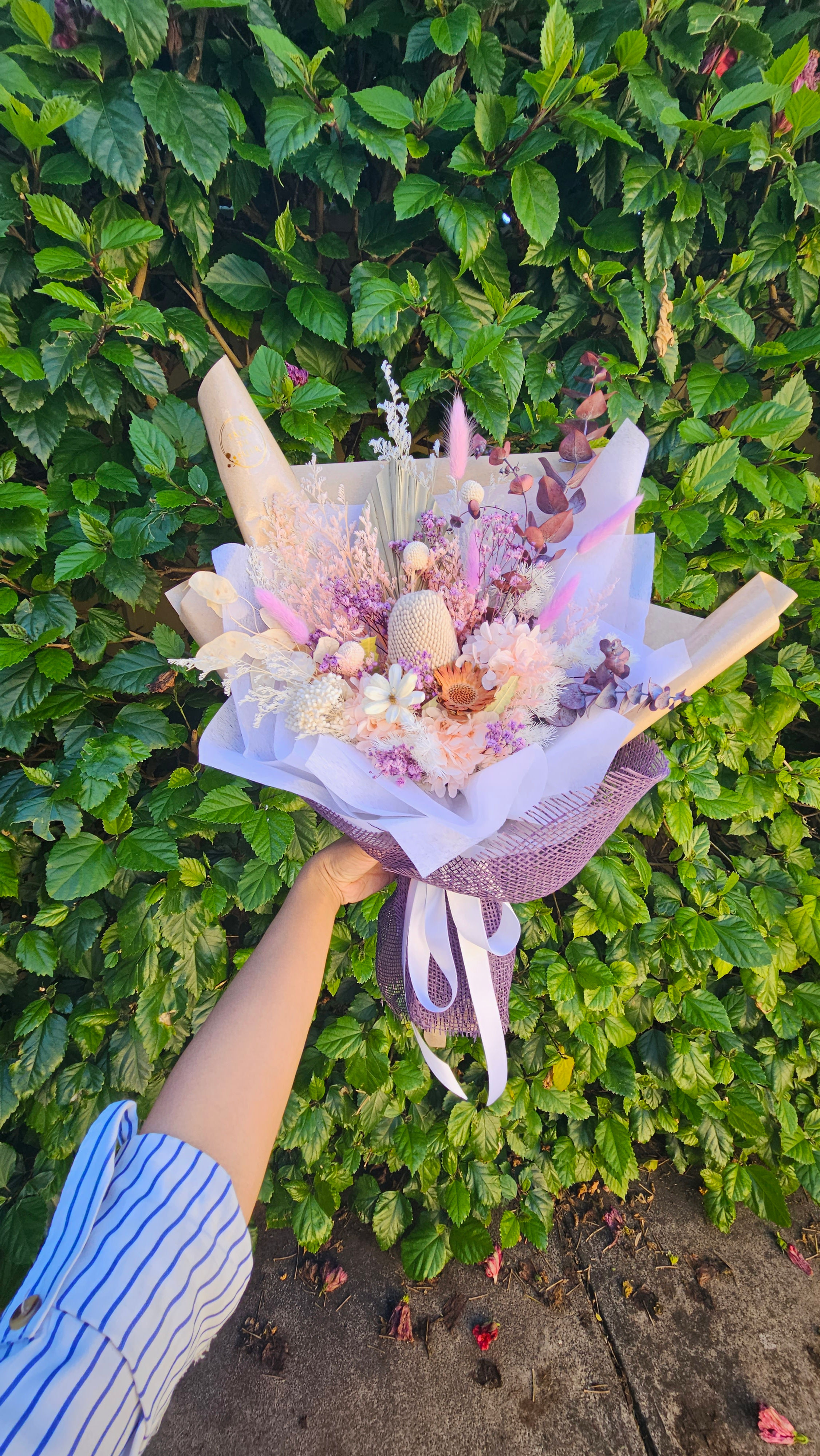 Florist's Choice Bouquet _ PASTEL Theme (Dried/ Preserved Flowe