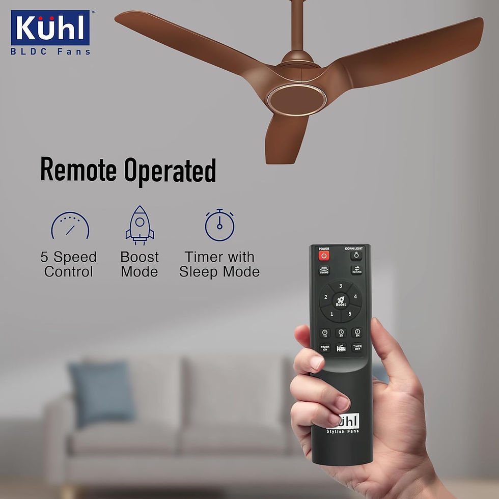 Thumbnail: Meridian M2 Ceiling Fan (Brown)