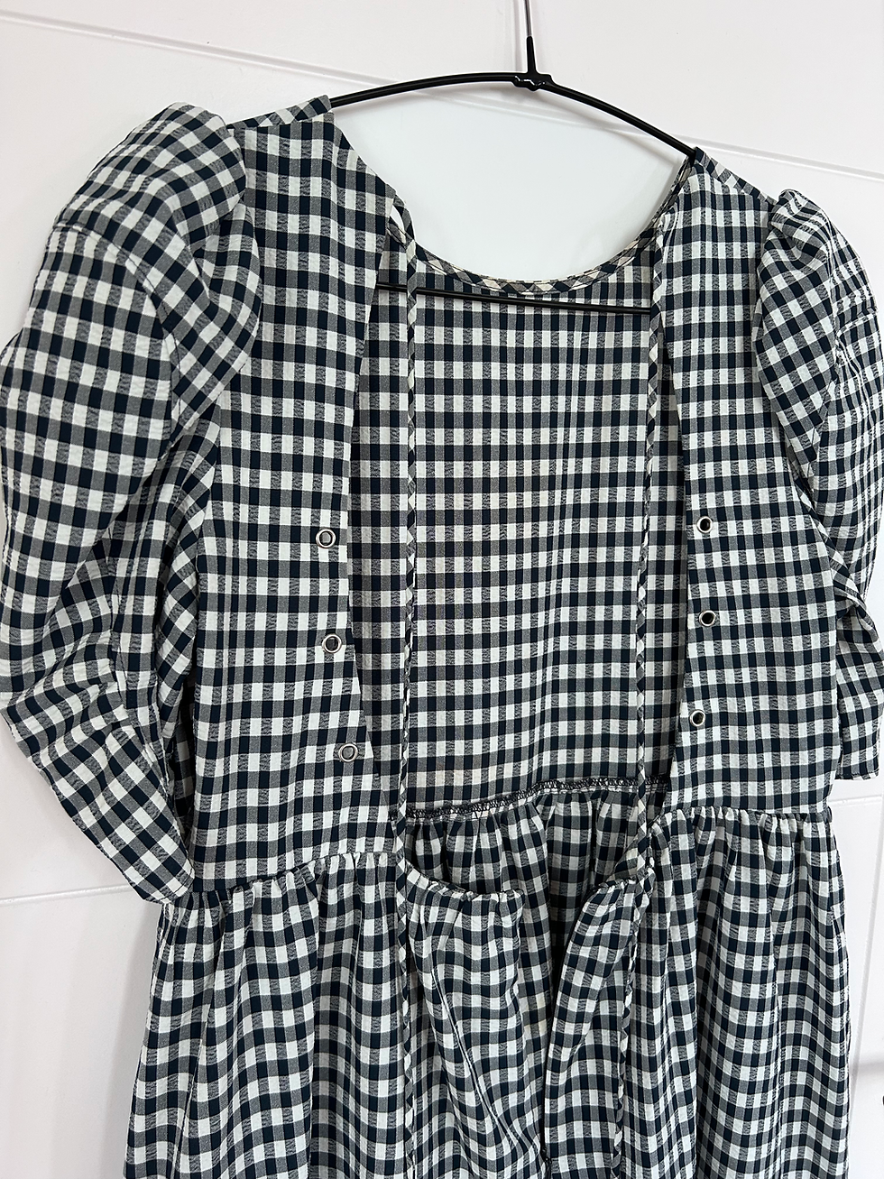 Thumbnail: Size 12 Petite Topshop Gingham Midi Dress