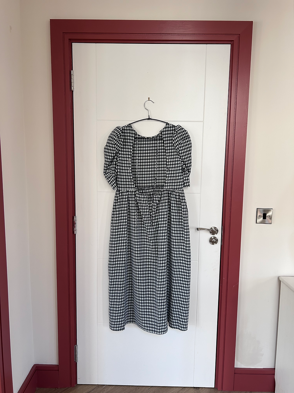 Thumbnail: Size 12 Petite Topshop Gingham Midi Dress