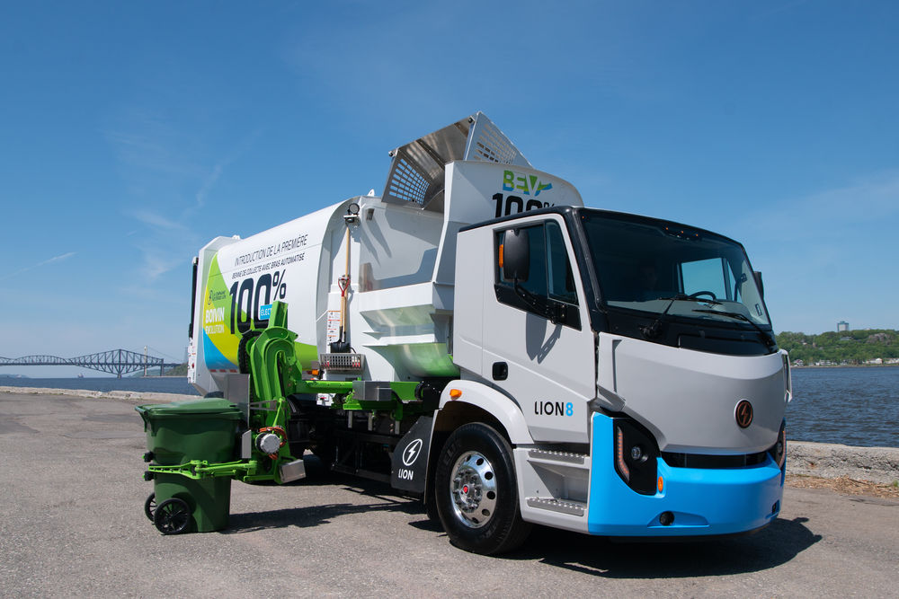 In Operation Lion8 waste collection truck