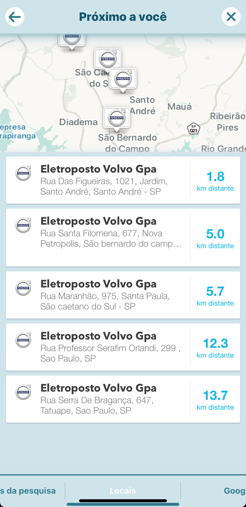 Eletropostos da Volvo Car em todo o Brasil agora estão disponíveis no Waze