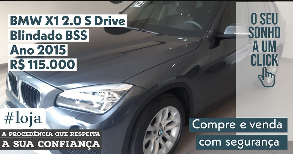 NA #LOJA PUBLIRACING - BMW X1 2.0 S Drive - Blindado BSS