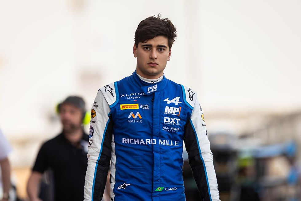F3: Caio Collet é 12º no grid de domingo e larga na pole da primeira corrida em 2022