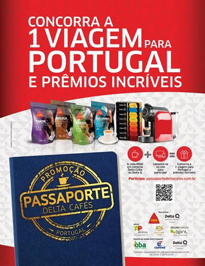Em parceria com a TAP Air Portugal, Delta Cafés leva você a Portugal com acompanhante