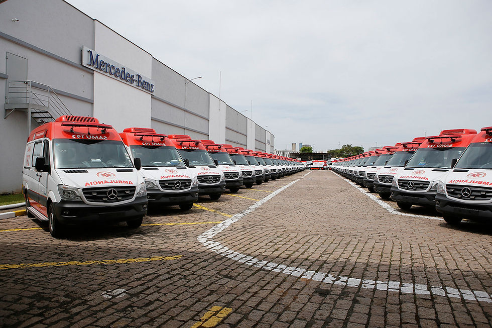 Mercedes-Benz entrega 300 ambulâncias Sprinter para o SAMU