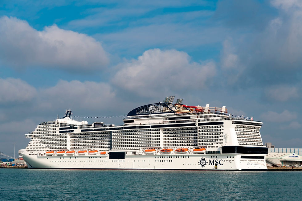 MSC Bellissima lançado oficialmente em Southampton, no Reino Unido
