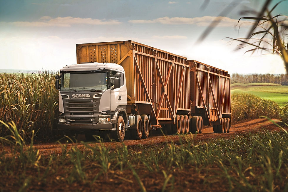 Scania apresenta Super Rodotrem de 11 eixos na Agrishow