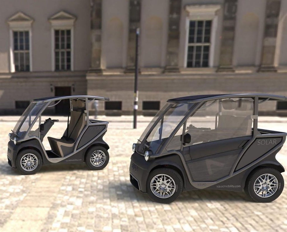 Expressas: Squad Mobility tem veículo alimentado por energia solar e que não precisa de habilitação