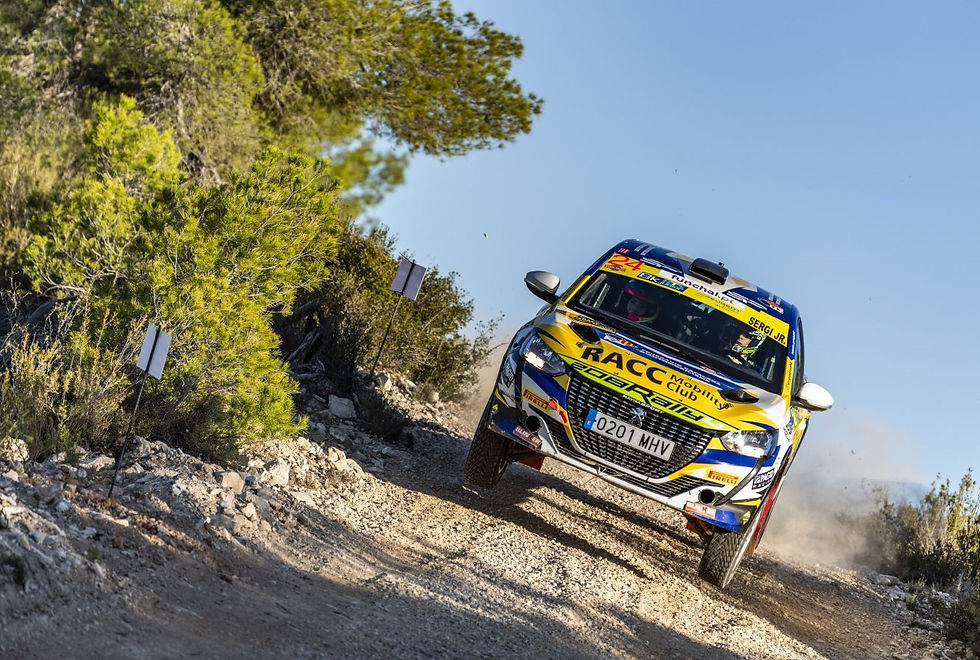 A dupla Sergi Pérez e Lorena Romero conquistam edição 2023 do Peugeot Rally Cup Ibérico