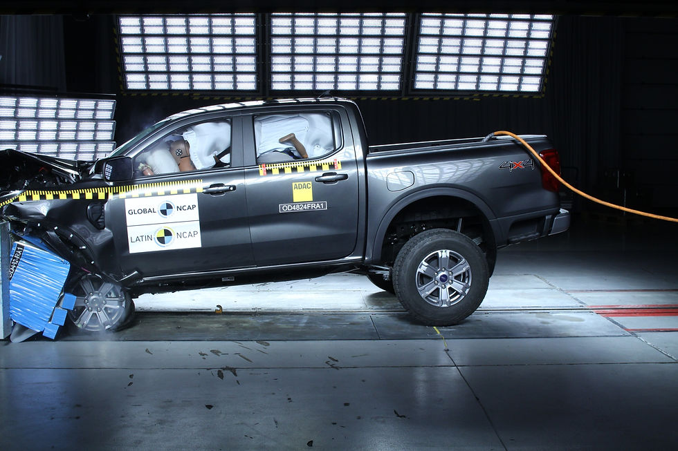 Expressas: Em teste realizado pela Latin NCAP a Ford Ranger conseguiu 5 estrelas