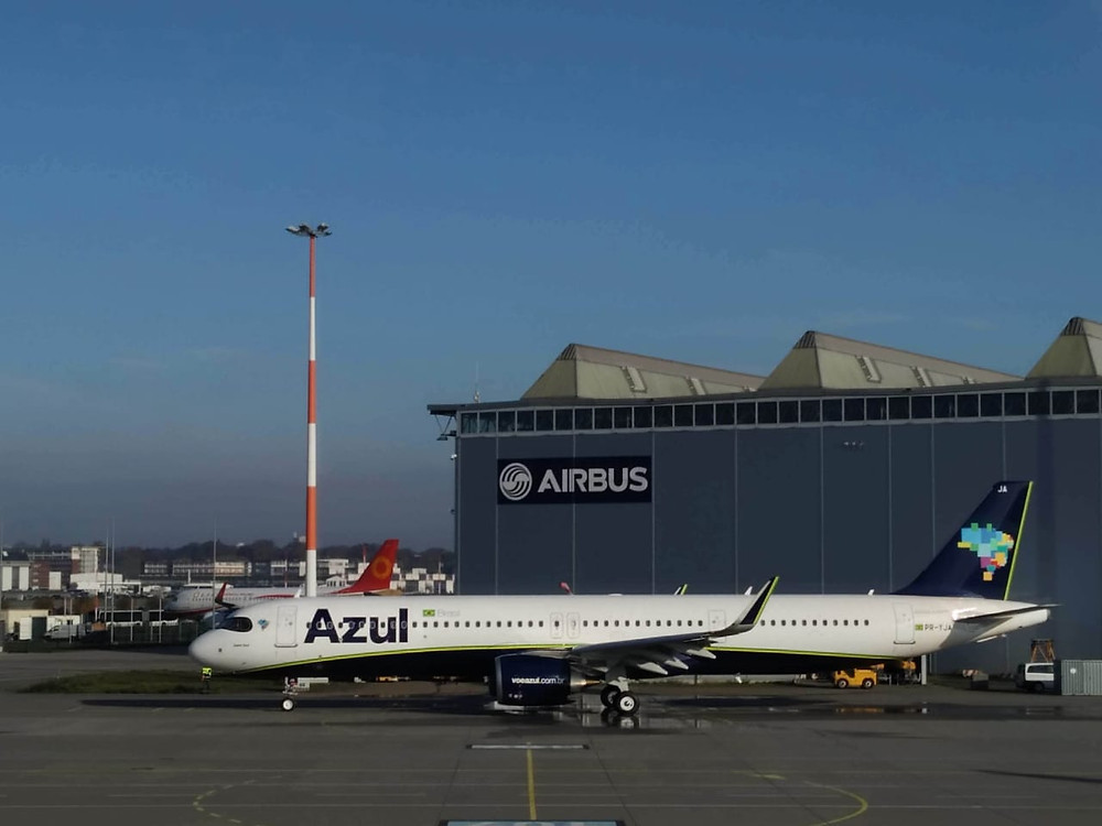 Azul recebe o primeiro Airbus A321neo do Brasil