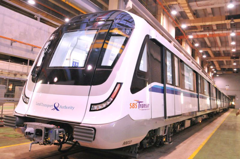 Bombardier finaliza entrega de trens Movia para o metrô de Singapura