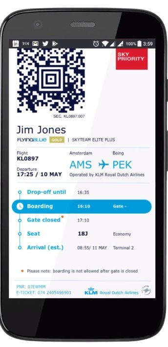 KLM estende informações sobre voos ao Twitter e ao WeChat