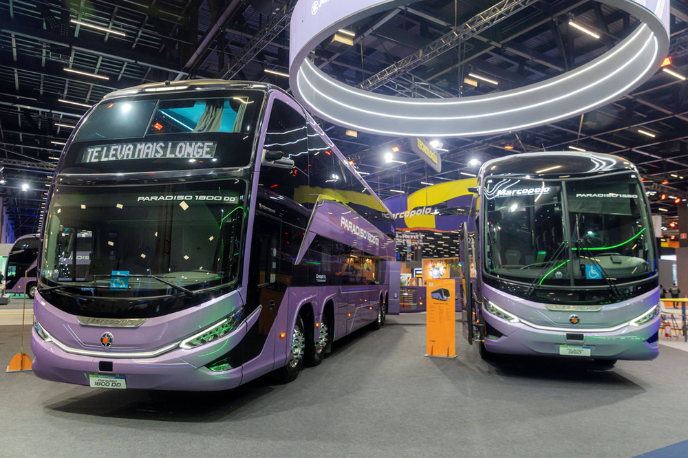 Marcopolo vende mais de 300 ônibus na Lat.Bus 2026 e lança novo modelo urbano