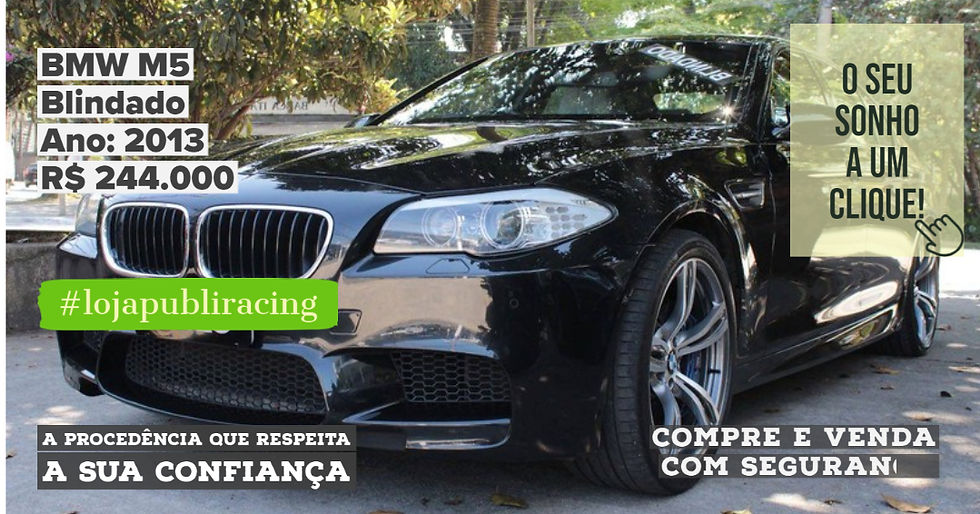 ACESSE #LOJA CLICANDO - BMW M5 Blindado - Ano 2013
