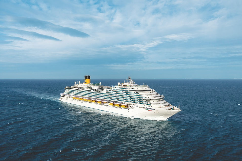 Costa Firenze, novo navio da Costa Cruzeiros destinado ao mercado chinês, inicia operação em outubro de 2020