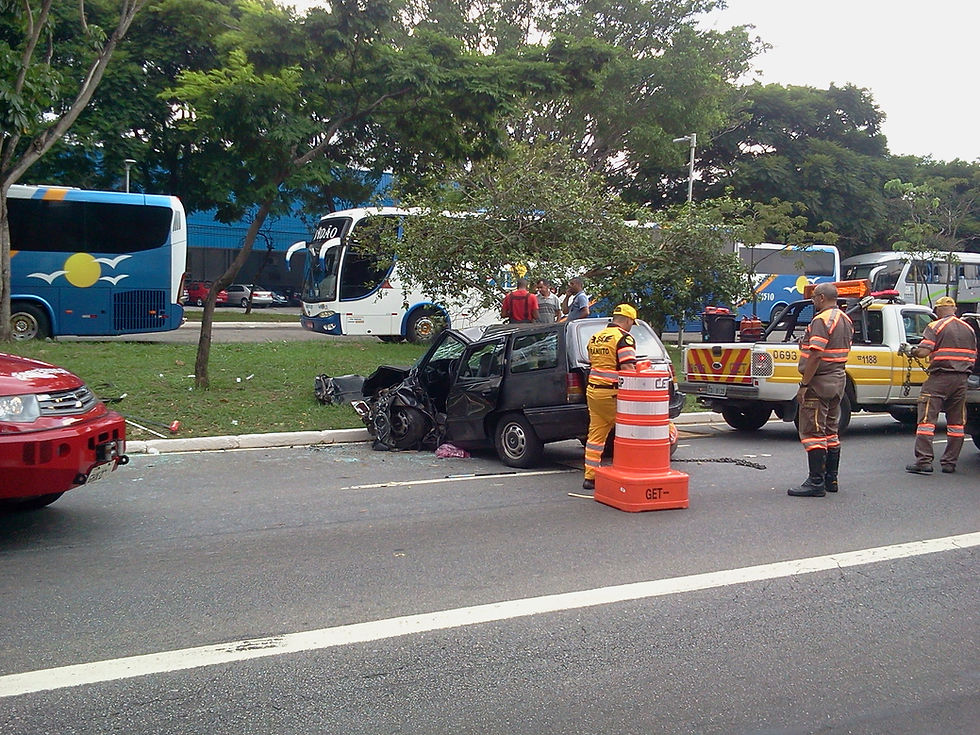 Os itens do carro que absorvem o impacto em colisões