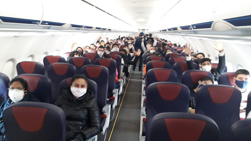 Aviação: Azul realiza voos de repatriação para a Bolívia e o Peru