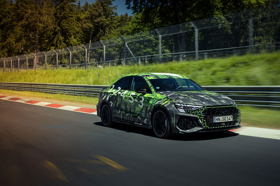 Com divisor de torque, Audi RS 3 é o mais rápido da classe no Nordschleife