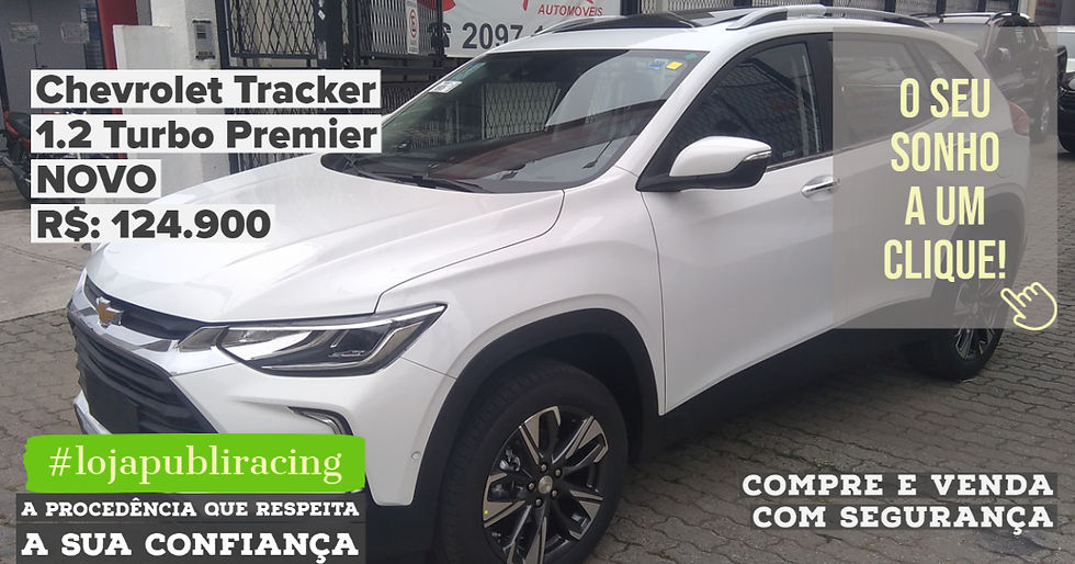 ACESSE #LOJAPUBLIRACING CLICANDO - Chevrolet Tracker 1.2 Turbo NOVO
