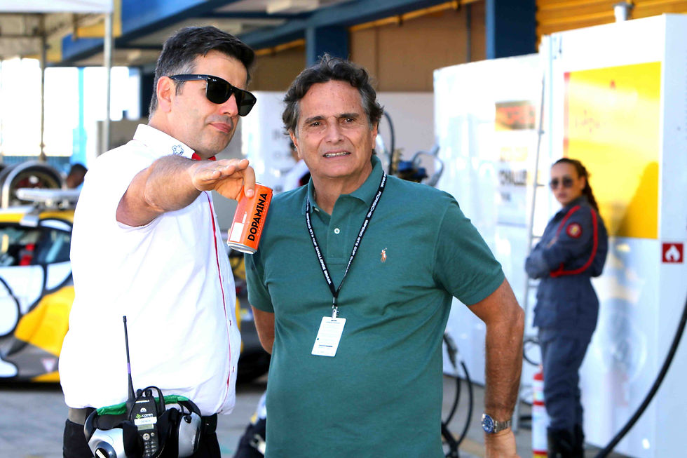 Dener Pires e Nelson Piquet