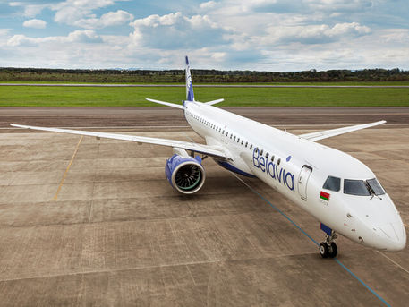 Aviação: Belavia recebe o primeiro Embraer E195-E2