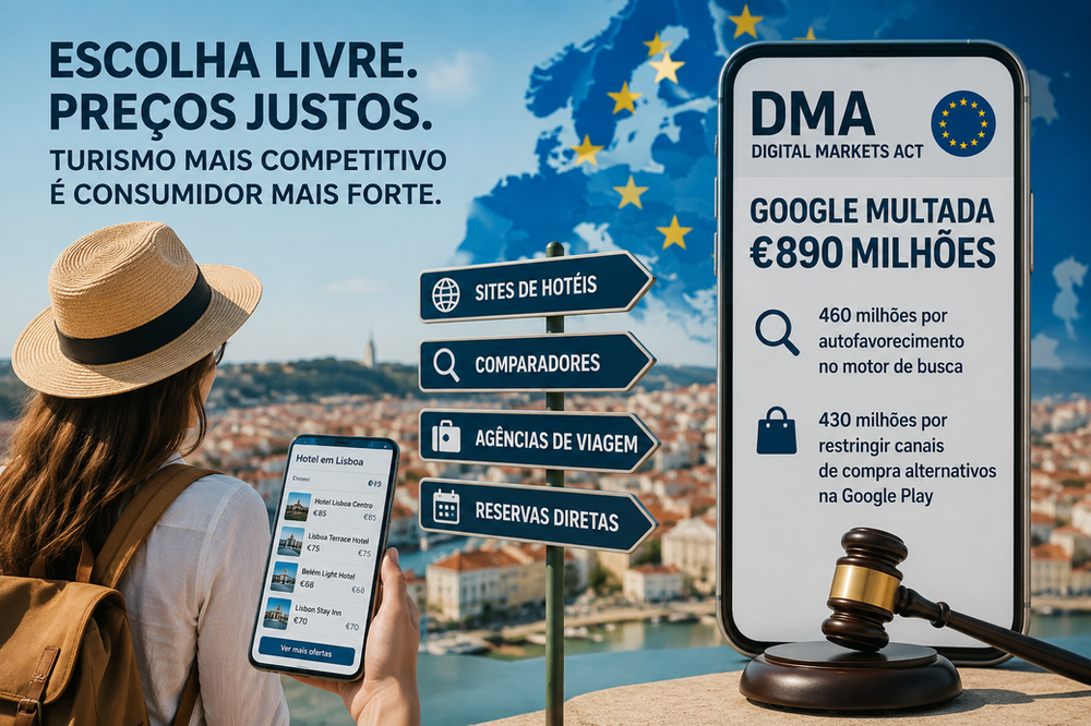 O Algoritmo e a viagem controlada: O que a multa de 890 milhões à Google revela sobre a soberania do turista na Europa