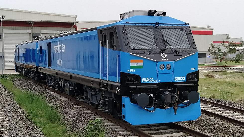 Alstom entrega a 100ª locomotiva elétrica de 12.000 HP para a Indian Railways