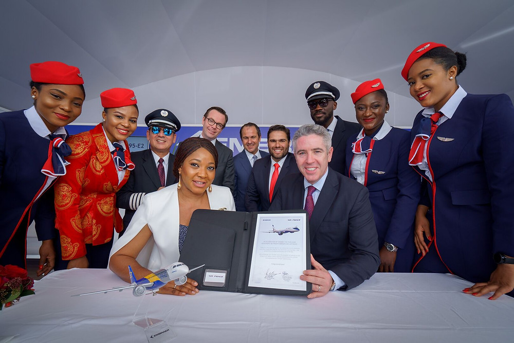Air Peace assina pedido para três jatos E195-E2 adicionais