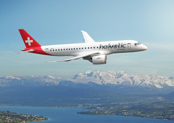 Helvetic Airways assina pedido firme para 12 jatos E190-E2
