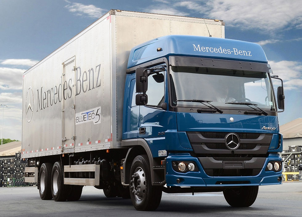 Selo Maior Valor de Revenda de Veículos Comerciais tem modelos Atego e Sprinter em destaque