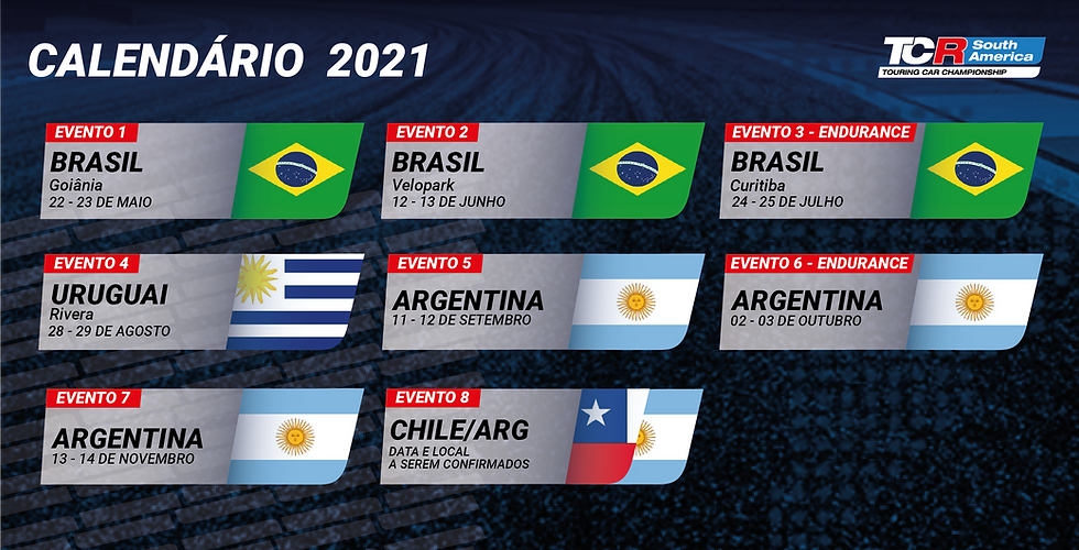 TCR South America atualiza seu calendário para a temporada 2021