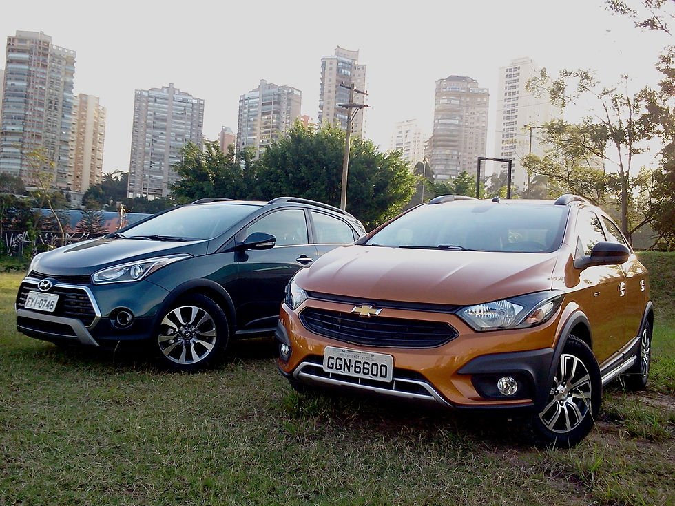 Na próxima semana o Onix Activ enfrenta seu concorrente o Hyundai HB20x