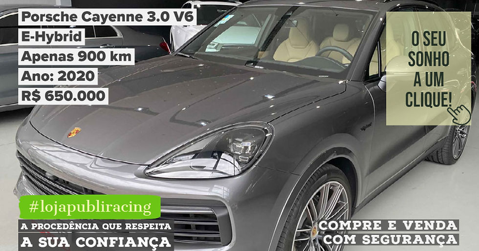 ACESSE #LOJA CLICANDO - Porsche Cayenne 3.0 V6 Hybrid