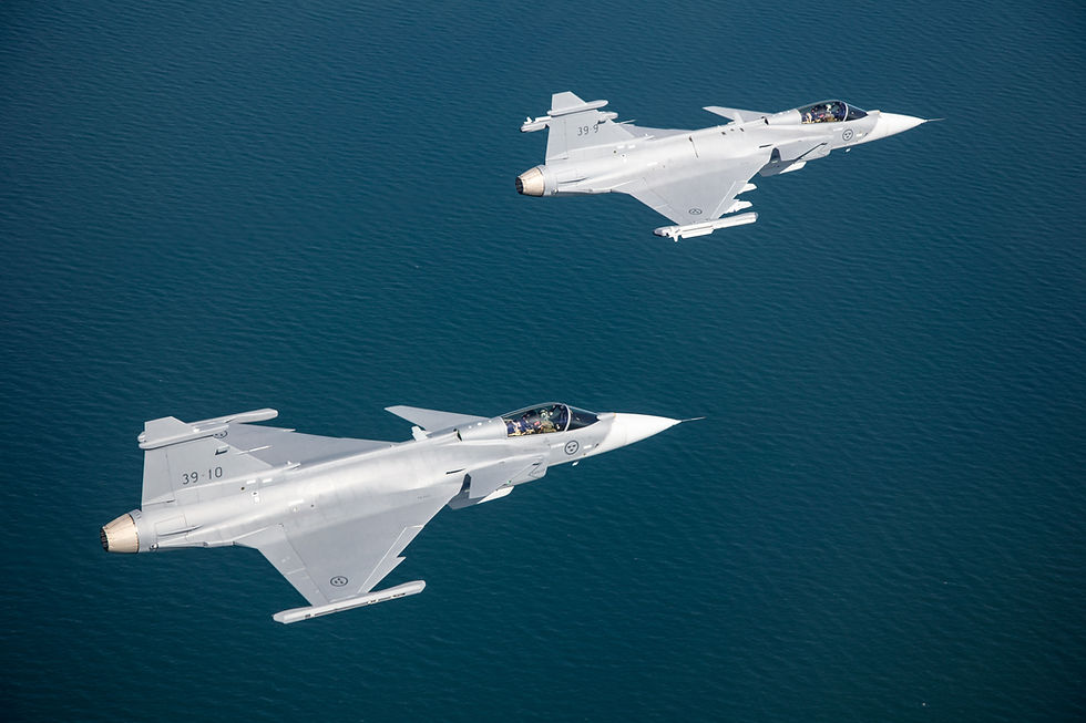 Aviação: Saab recebe encomenda de caças Gripen E/F para a Tailândia