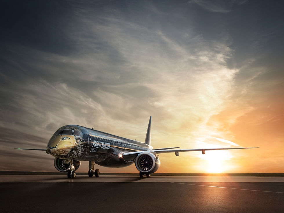 E195-E2 TechLion, da Embraer, inicia sua turnê global com visita à China