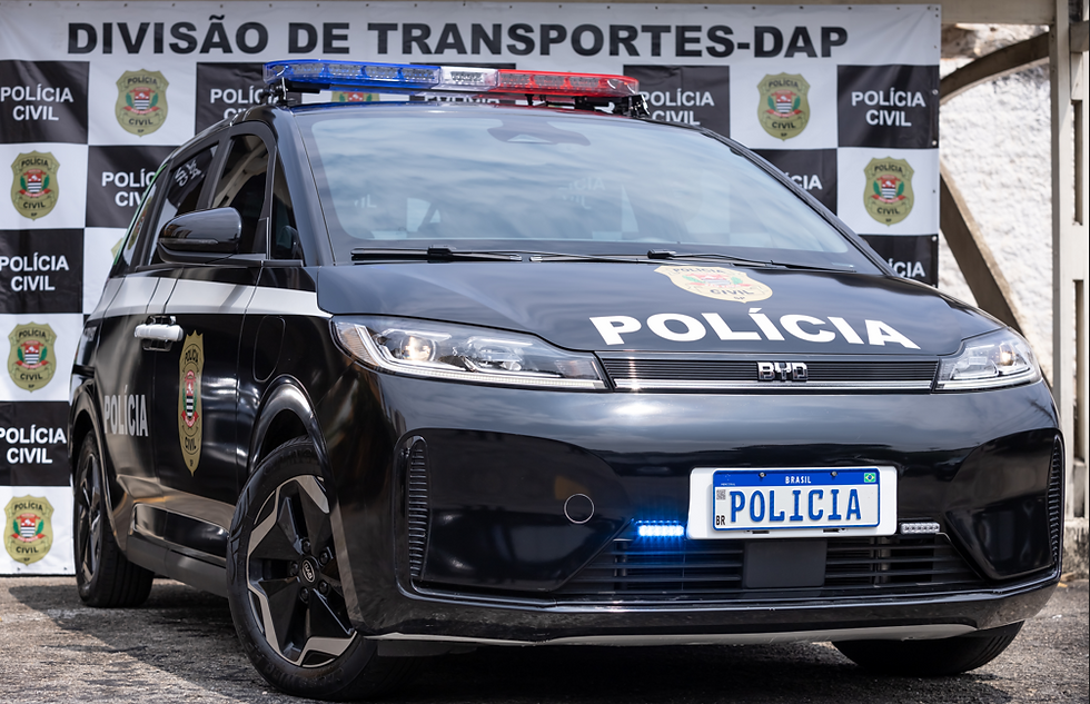 BYD entrega elétrico D1 EV à Polícia Civil paulista para avaliação