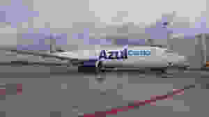 Aeronave cargueira da Azul Cargo Express é apresentada em Campinas