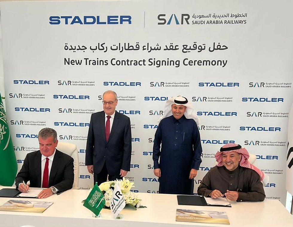 Stadler vai entregar unidades de última geração para a Arábia Saudita